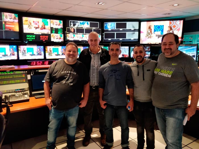 Visita de los compañeros de la TV Pública uruguaya