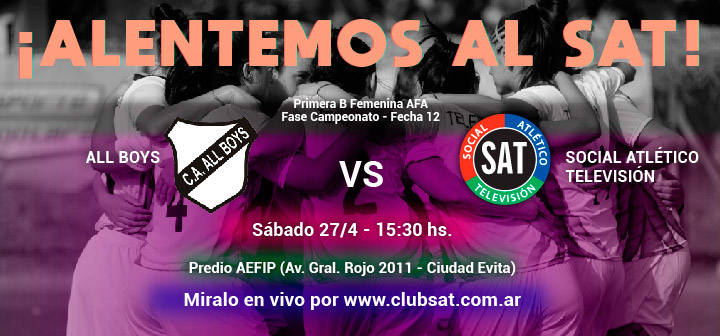 ¡Alentá al SAT vs. ALL BOYS!