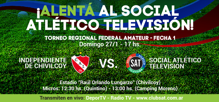 ¡Alentá al Social Atlético Televisión!