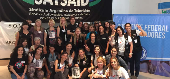 ¡Arriba las muchachas sindicalistas!