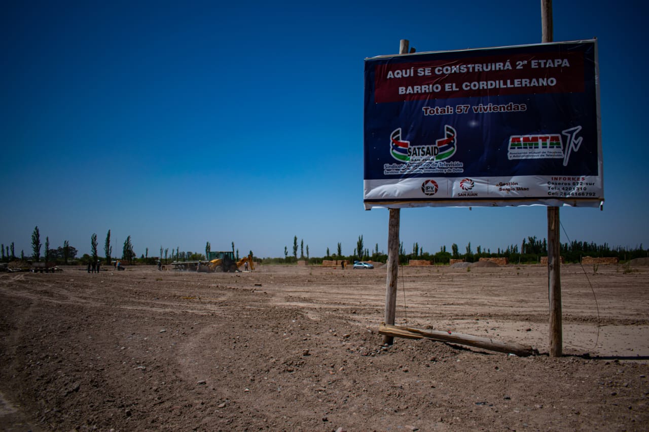 SAN JUAN: COMENZÓ LA CONSTRUCCIÓN DE LA SEGUNDA ETAPA DEL BARRIO “EL CORDILLERANO” EN POCITO