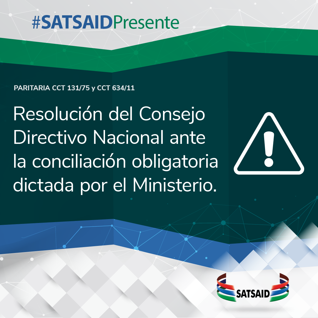 RESOLUCIÓN DEL CONSEJO DIRECTIVO NACIONAL ANTE LA CONCILIACIÓN OBLIGATORIA DEL MINISTERIO