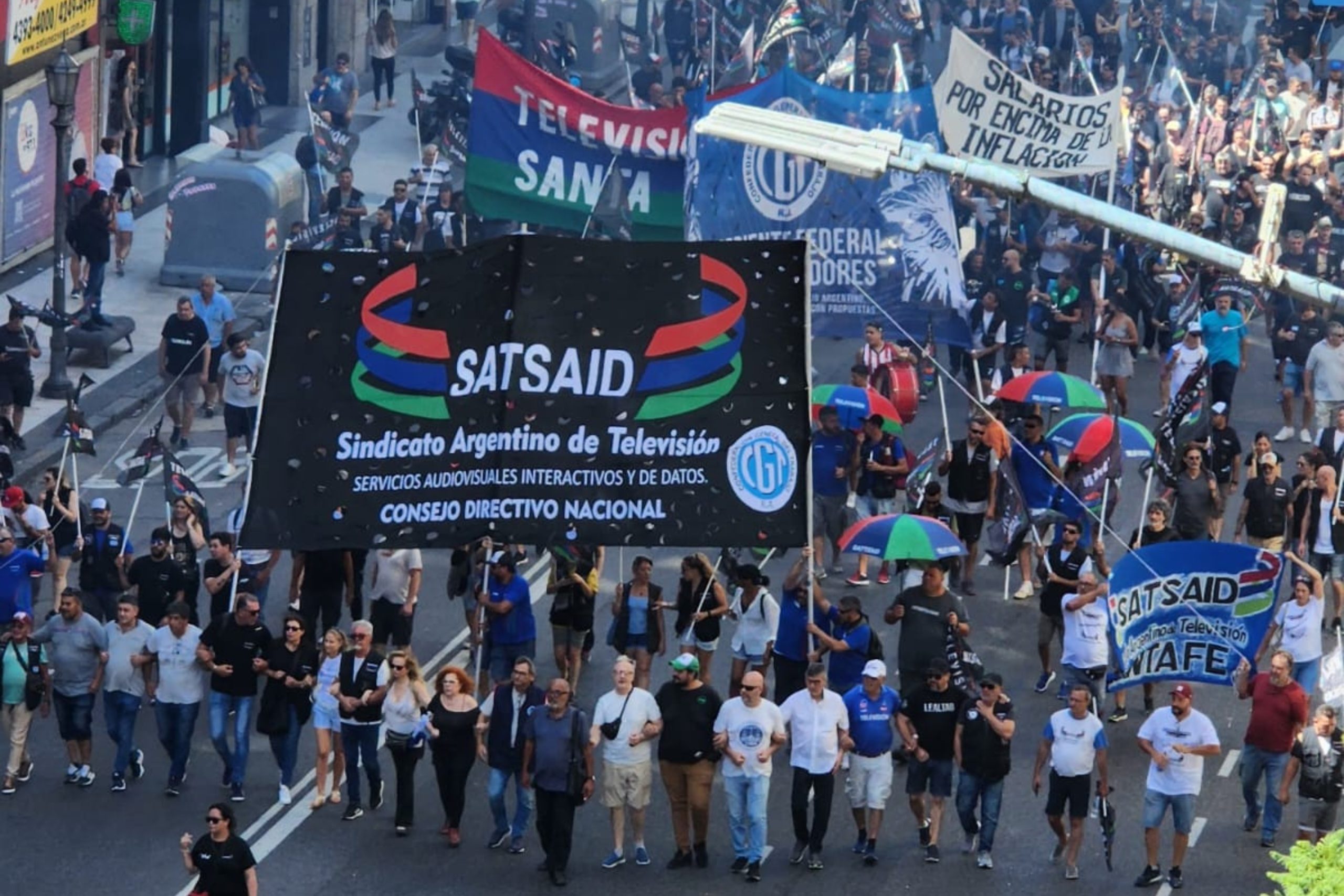 EL SATSAID MOVILIZÓ AL MINISTERIO DE TRABAJO DE LA NACIÓN: CUARTO INTERMEDIO HASTA MAÑANA