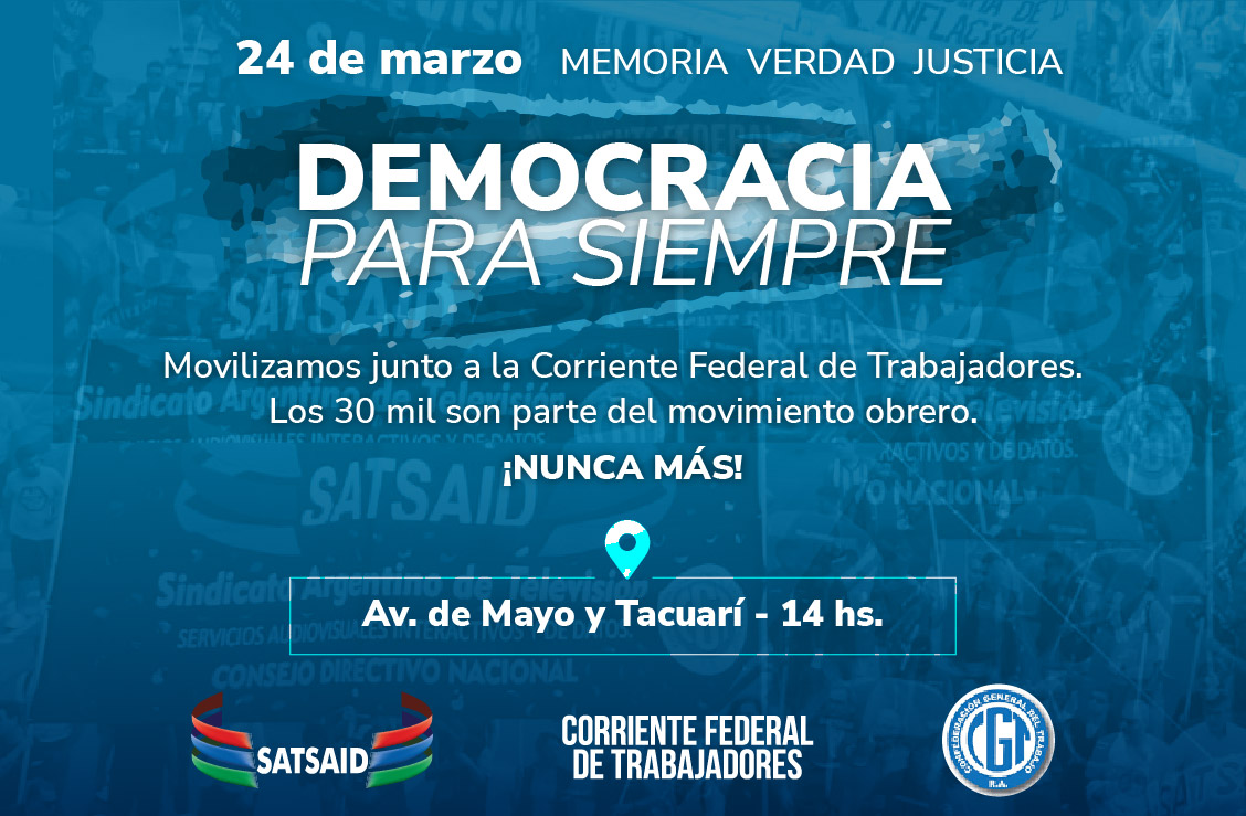 24M: DEMOCRACIA PARA SIEMPRE