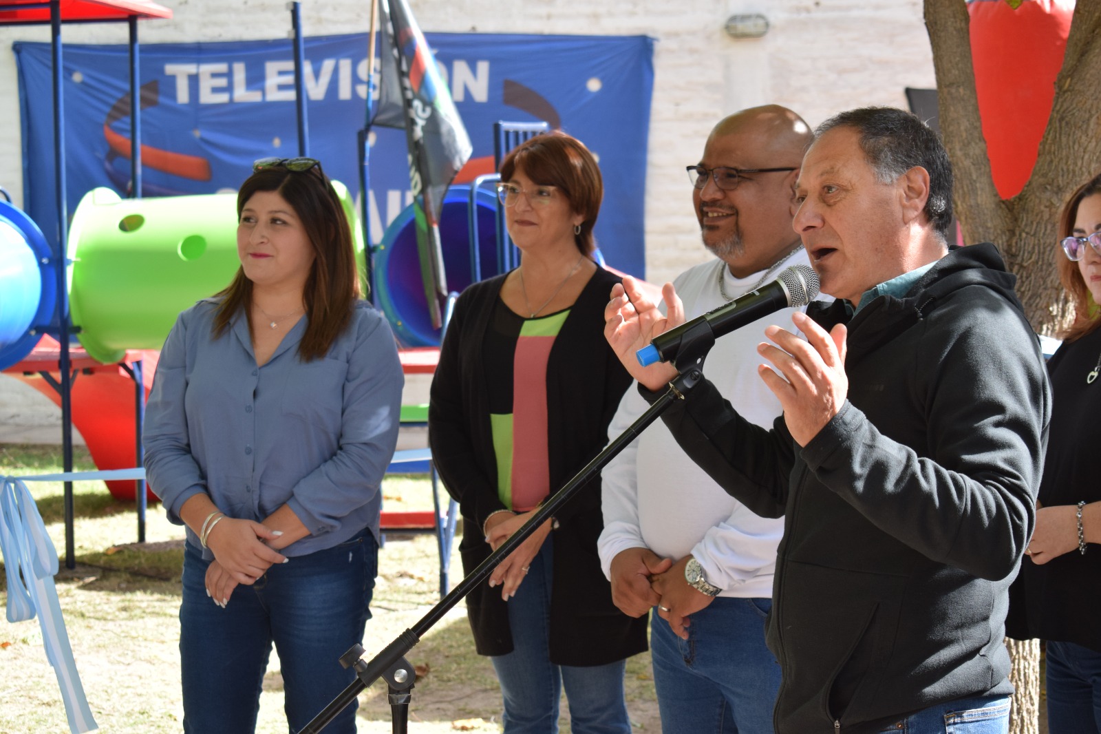 SAN JUAN: EL SATSAID INAUGURÓ OBRAS EL DÍA DEL TRABAJADOR