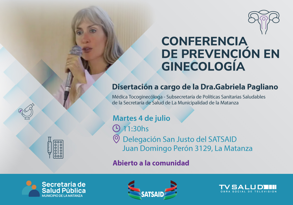 AMBA: CONFERENCIA DE PREVENCIÓN EN GINECOLOGÍA EN LA DELEGACIÓN SAN JUSTO DEL SATSAID 