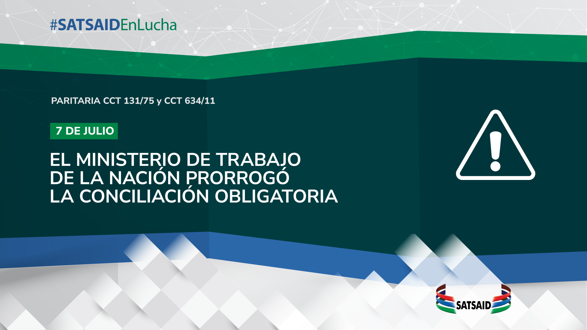 EL MINISTERIO DE TRABAJO DE LA NACIÓN PRORROGÓ LA CONCILIACIÓN OBLIGATORIA