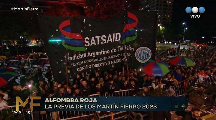 EL SATSAID SE MOVILIZÓ A LA ENTREGA DE PREMIOS DE LOS MARTÍN FIERRO 