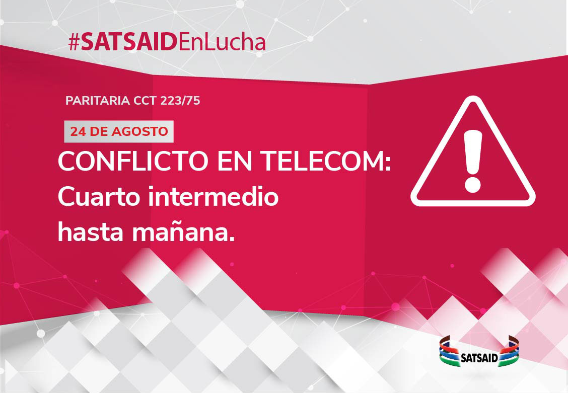 CONFLICTO EN TELECOM: CUARTO INTERMEDIO HASTA MAÑANA 