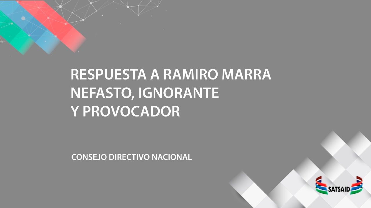 RESPUESTA A RAMIRO MARRA: NEFASTO, IGNORANTE Y PROVOCADOR