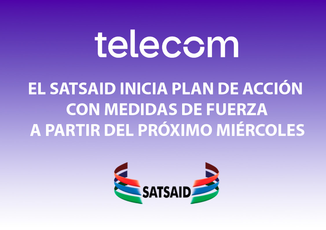 TELECOM: EL SATSAID CONVOCA A PAROS POR TURNO EL PRÓXIMO MIÉRCOLES, JUEVES Y VIERNES 