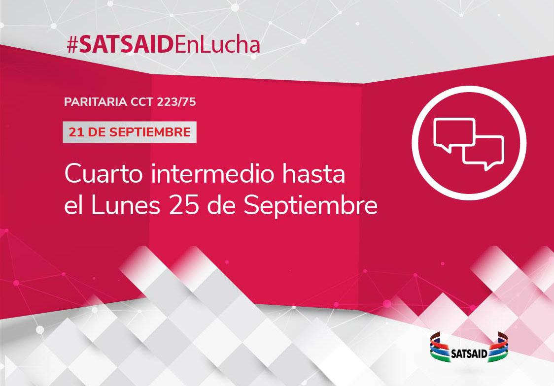 PARITARIA CCT 223/75: CUARTO INTERMEDIO HASTA EL LUNES 25 DE SEPTIEMBRE 