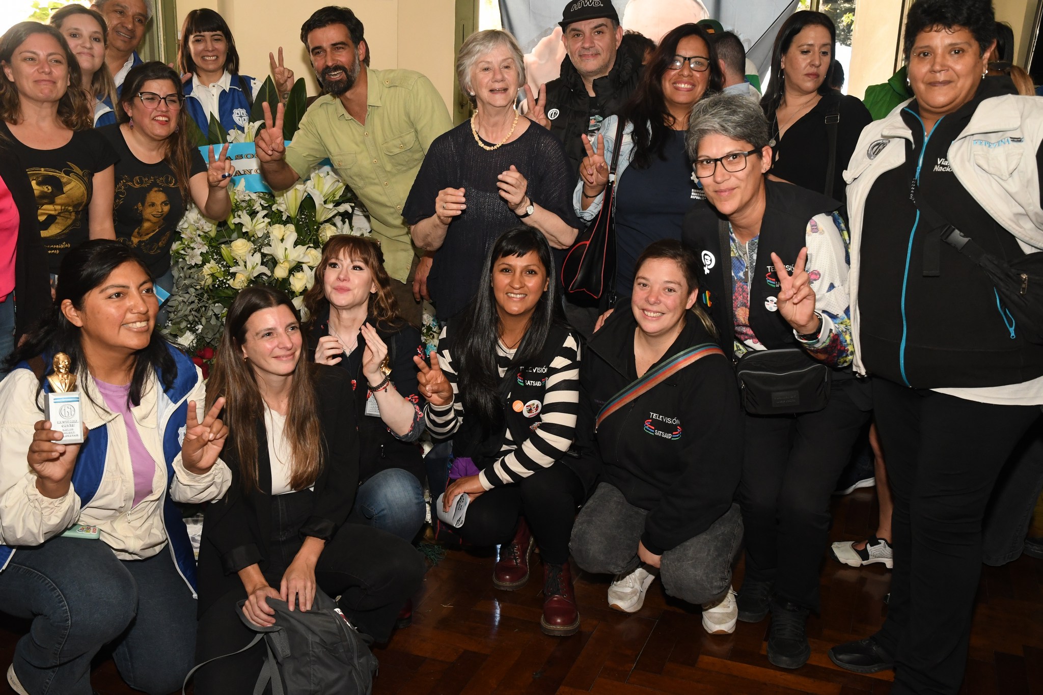 PRESENTES EN EL HOMENAJE A NÉSTOR KIRCHNER EN EL ACTO QUE ORGANIZÓ LA CGT 