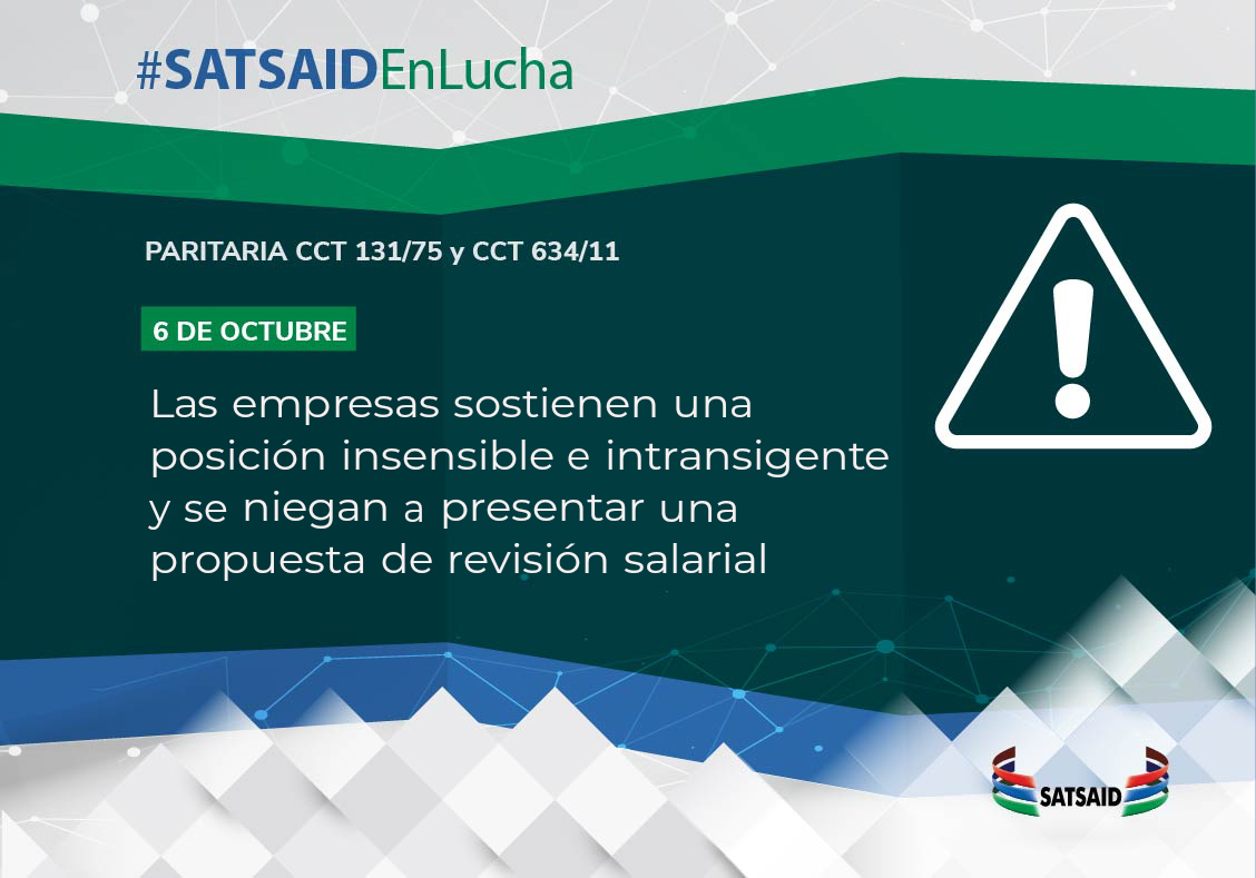 LAS EMPRESAS SOSTIENEN UNA POSICIÓN INSENSIBLE E INTRANSIGENTE Y SE NIEGAN A PRESENTAR UNA PROPUESTA DE REVISIÓN SALARIAL 