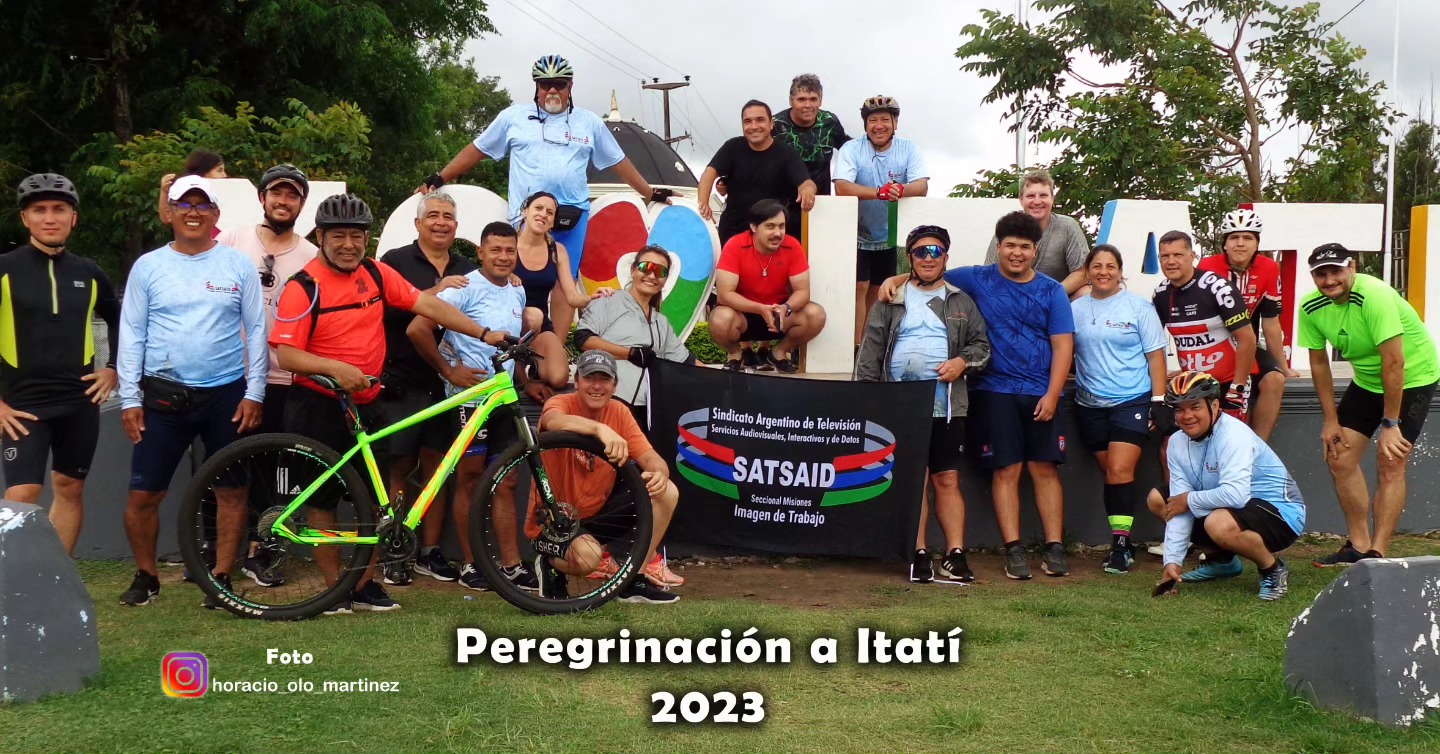 MISIONES: EL SATSAID PRESENTE EN LA PEREGRINACIÓN EN BICICLETA A ITATÍ 