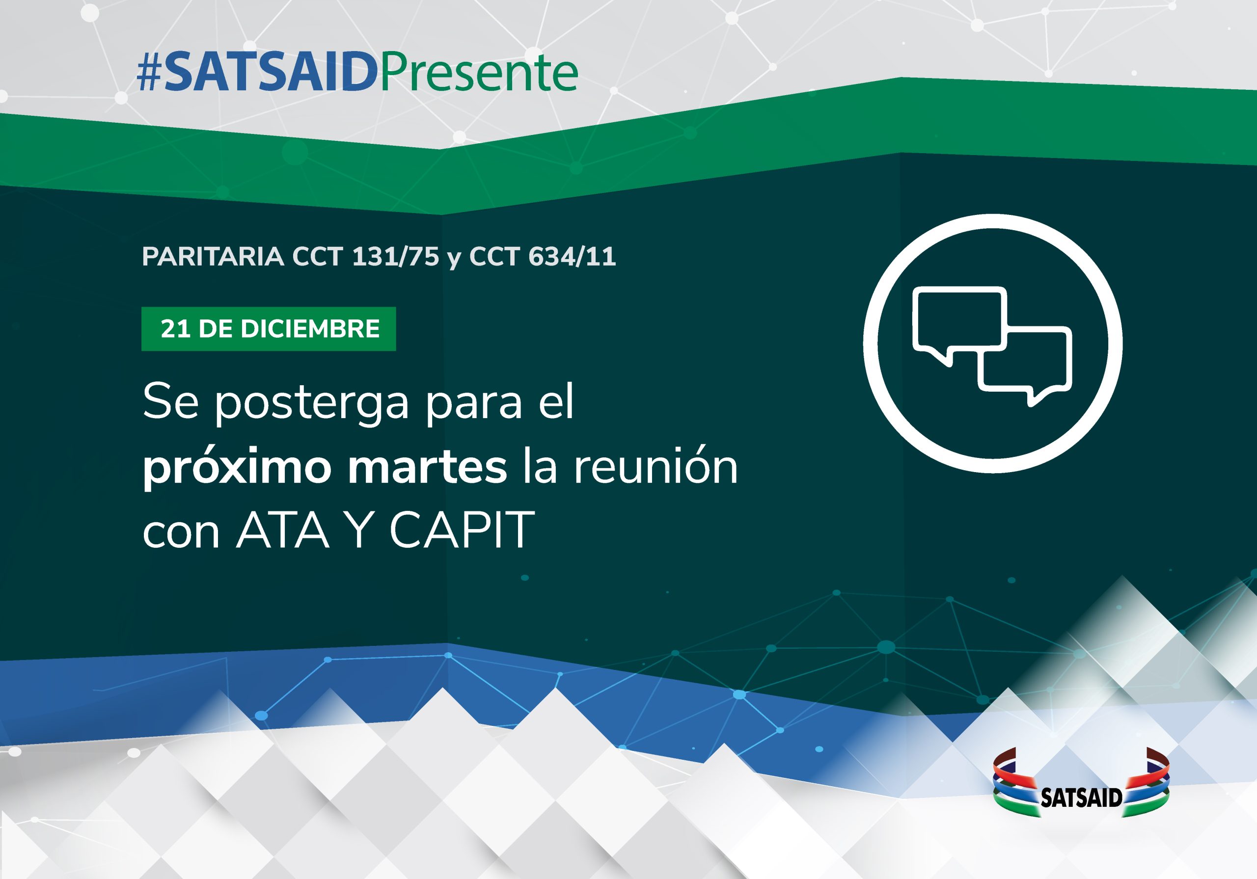 SE POSTERGA PARA EL PRÓXIMO MARTES LA REUNIÓN CON ATA Y CAPIT 