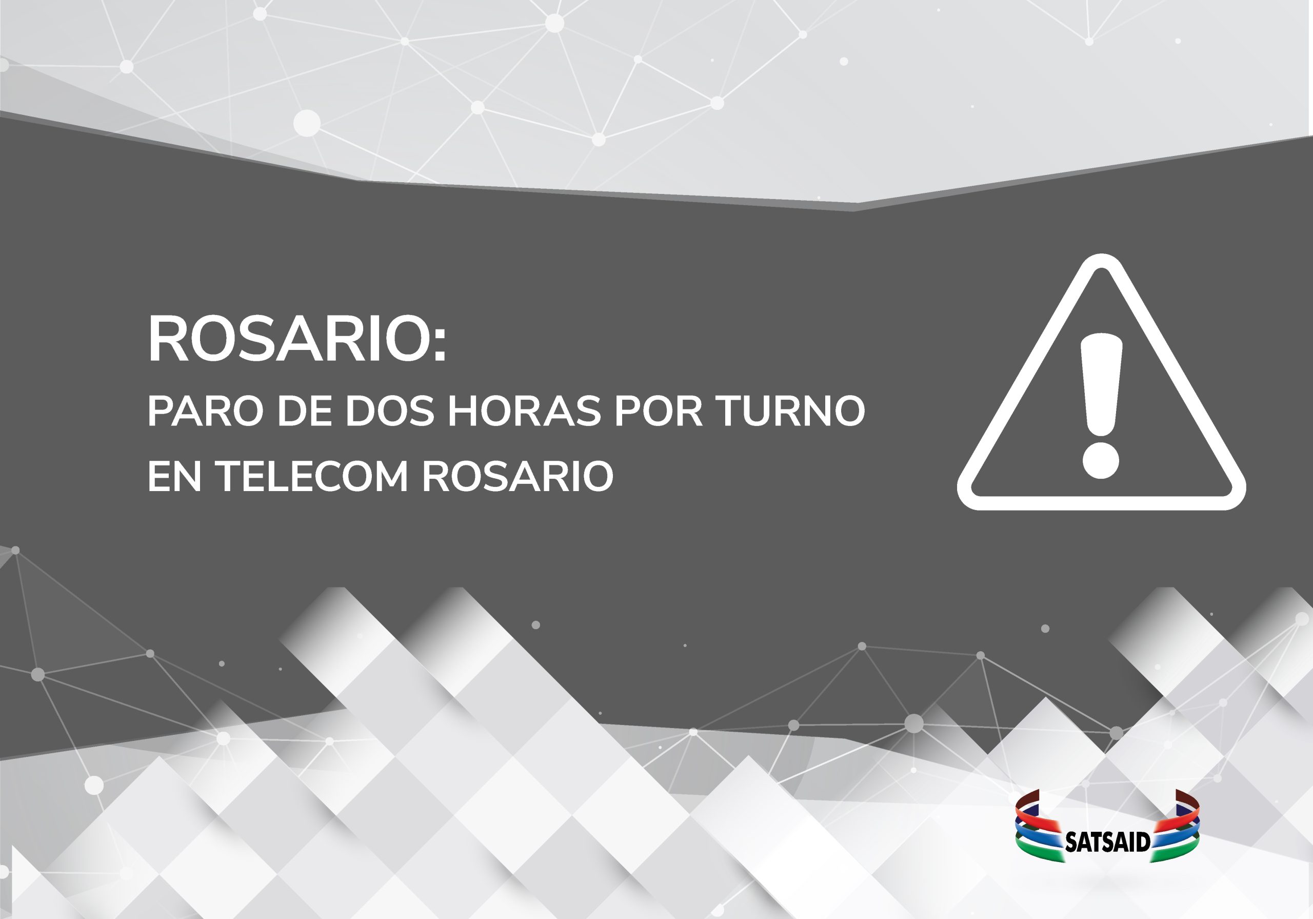 ROSARIO: PARO DE DOS HORAS POR TURNO EN TELECOM ROSARIO 