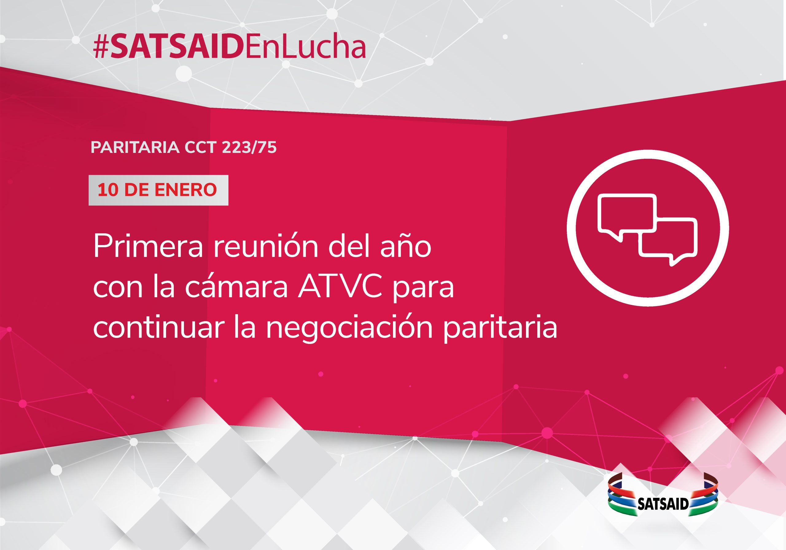 PRIMERA REUNIÓN DEL AÑO CON LA CÁMARA ATVC PARA CONTINUAR LA NEGOCIACIÓN PARITARIA 