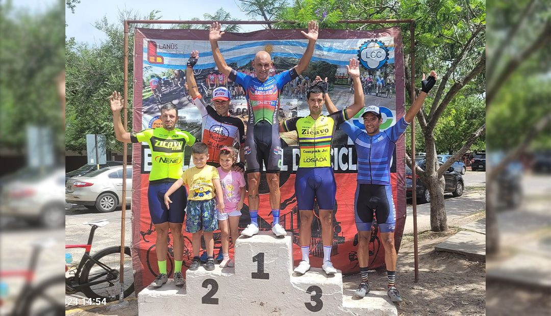 EL EQUIPO DE CICLISMO DEL SAT LIDERÓ NUEVAMENTE EL PODIO EN EL LANÚS CICLES CLUB 