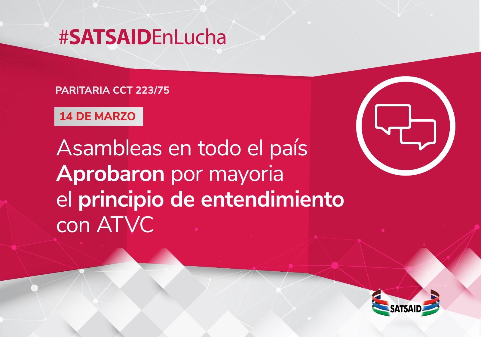 ASAMBLEAS EN TODO EL PAÍS APROBARON POR MAYORÍA EL PRINCIPIO DE ENTENDIMIENTO CON ATVC 