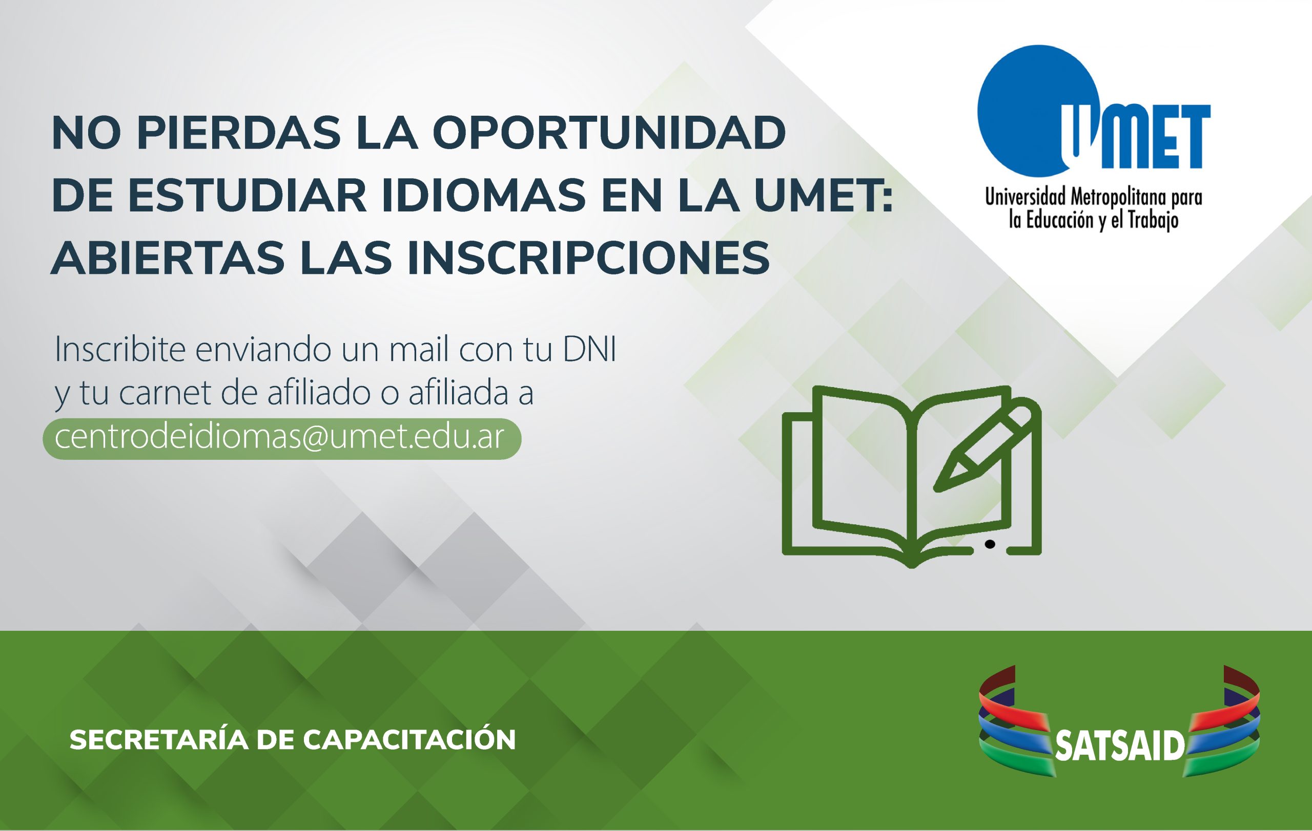 NO PIERDAS LA OPORTUNIDAD DE ESTUDIAR IDIOMAS EN LA UMET: ABIERTAS LAS INSCRIPCIONES 