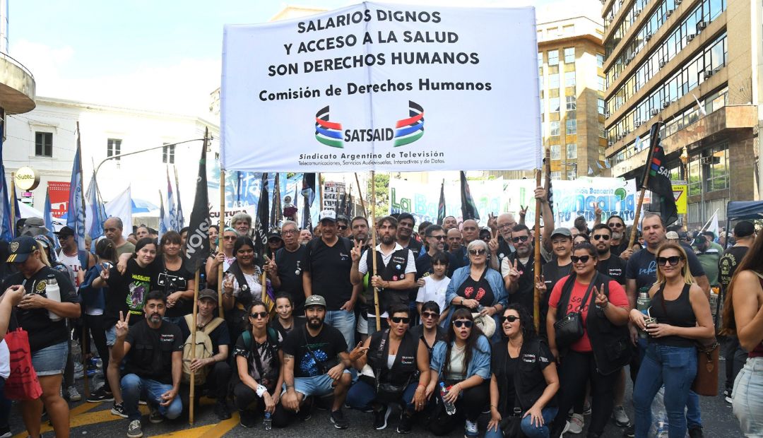 EL SATSAID PARTICIPÓ DE LA HISTÓRICA MOVILIZACIÓN POR EL 24 DE MARZO EN PLAZA DE MAYO Y EN DISTINTOS PUNTOS DEL PAÍS 