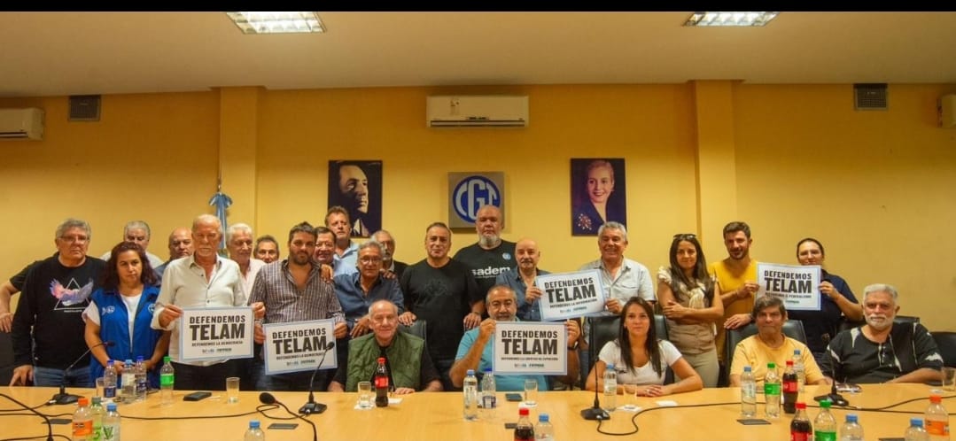 HORACIO ARRECEYGOR SE REUNIÓ CON LA CGT Y SE SOLIDARIZARON CON LOS TRABAJADORES DE TÉLAM 