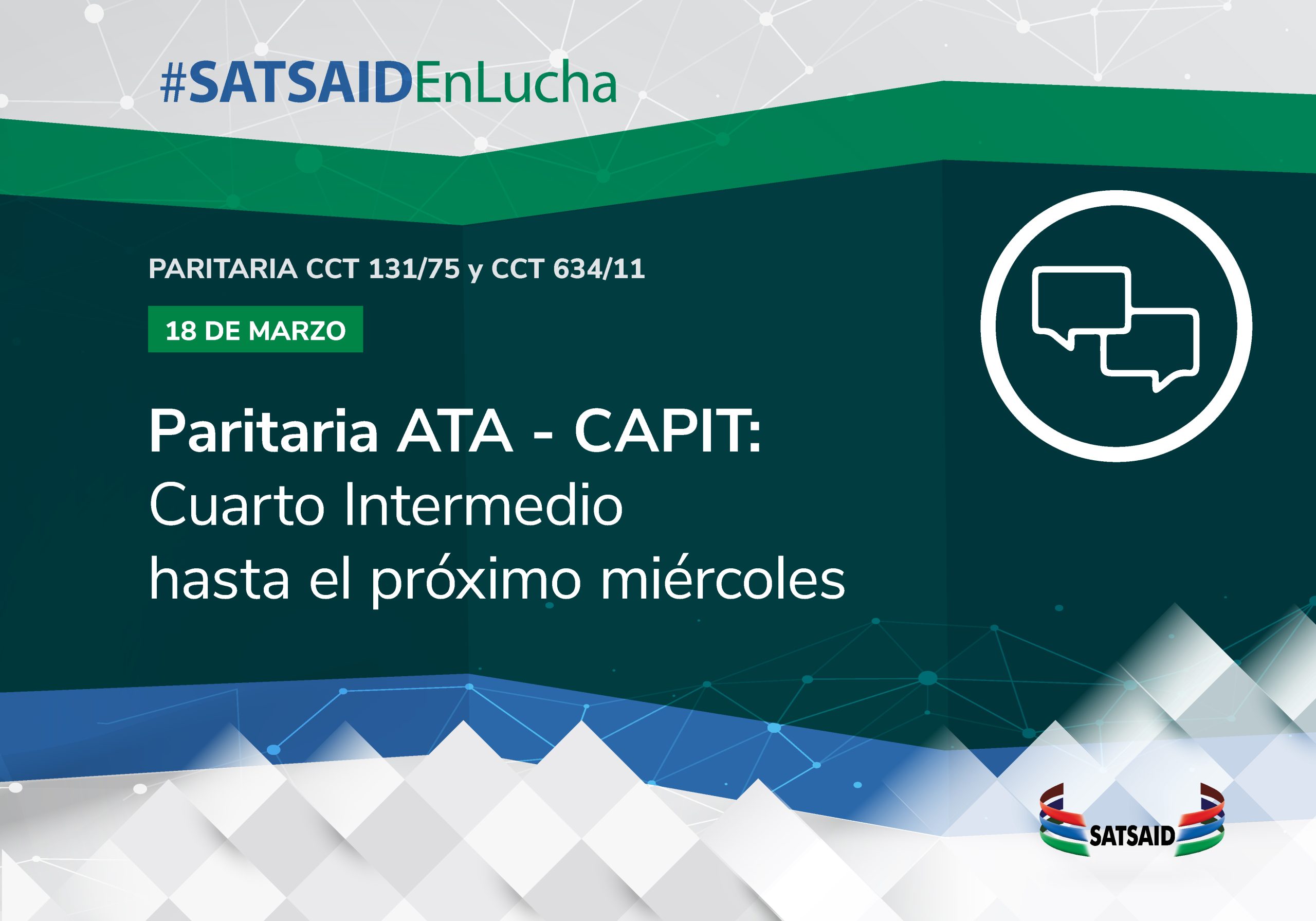 PARITARIA ATA – CAPIT: CUARTO INTERMEDIO HASTA EL PRÓXIMO MIÉRCOLES  