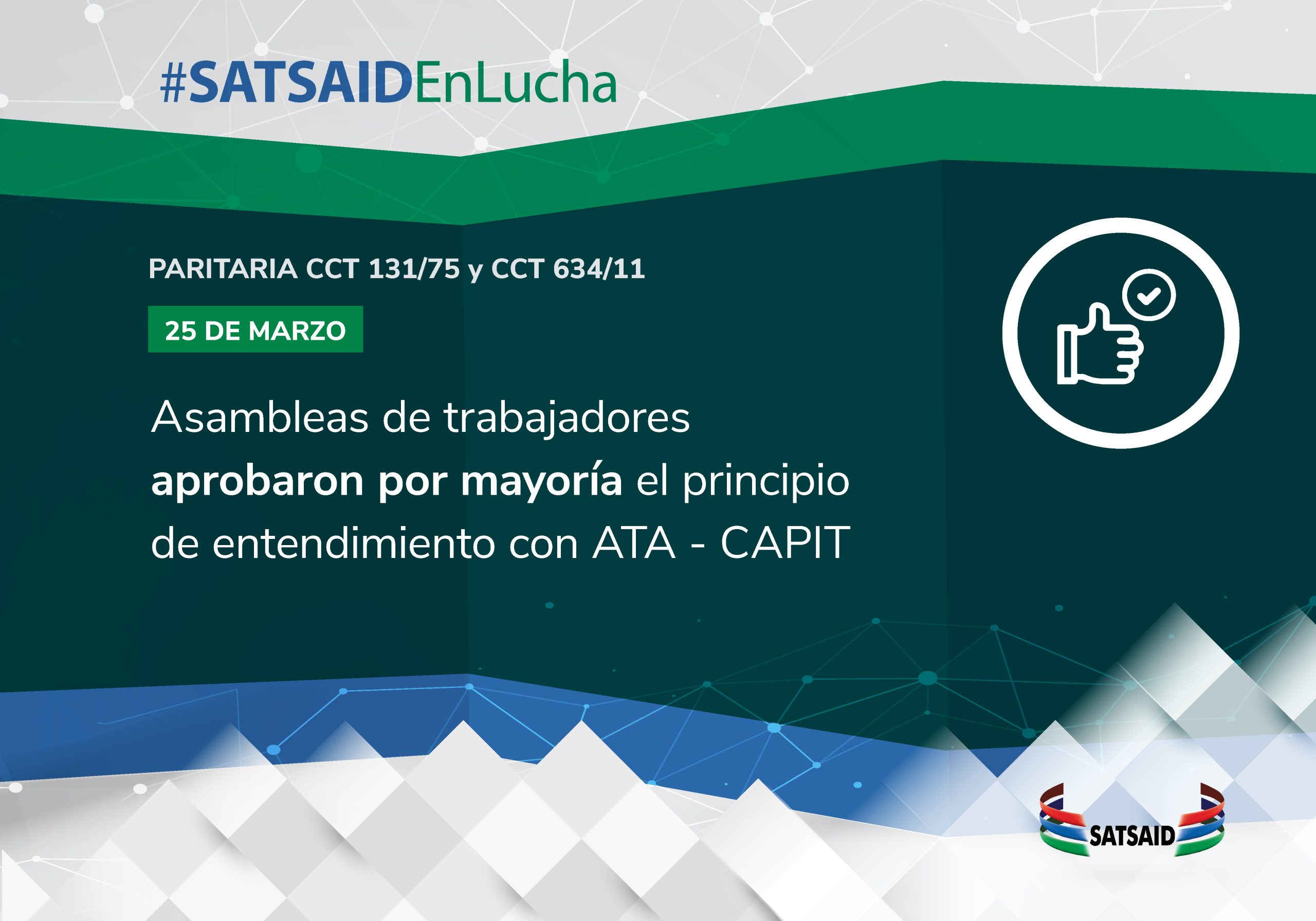 ASAMBLEAS DE TRABAJADORES APROBARON POR MAYORÍA EL PRINCIPIO DE ENTENDIMIENTO CON ATA CAPIT 