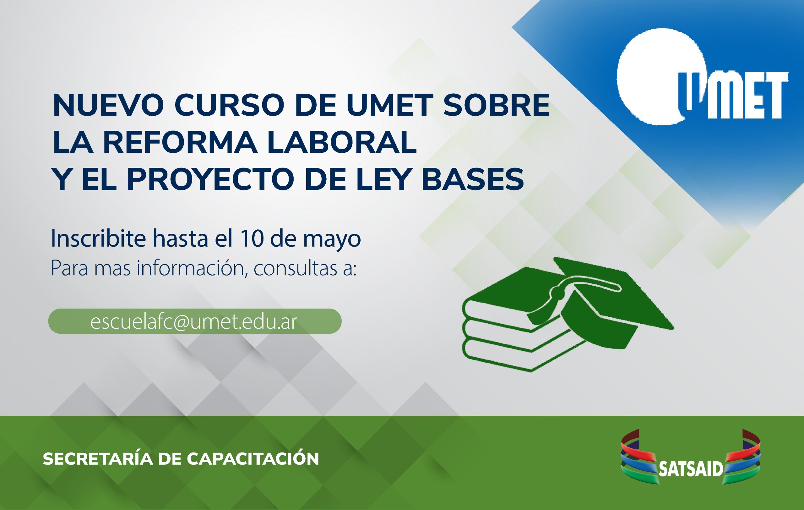 NUEVO CURSO DE UMET SOBRE LA REFORMA LABORAL Y EL PROYECTO DE LEY BASES 