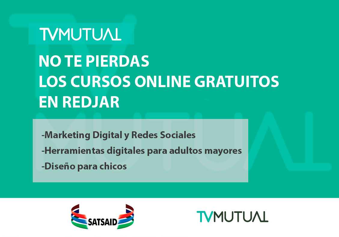 AMBA: NO TE PIERDAS LOS CURSOS ONLINE GRATUITOS EN REDJAR PARA ASOCIADOS Y ASOCIADAS A TV MUTUAL 