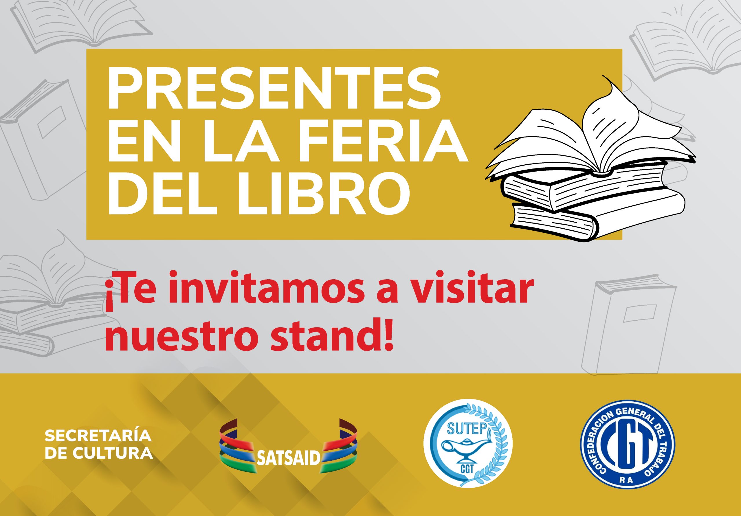 SATSAID PRESENTE EN LA FERIA DEL LIBRO JUNTO A LA SECRETARÍA DE CULTURA DE LA CGT Y SUTEP