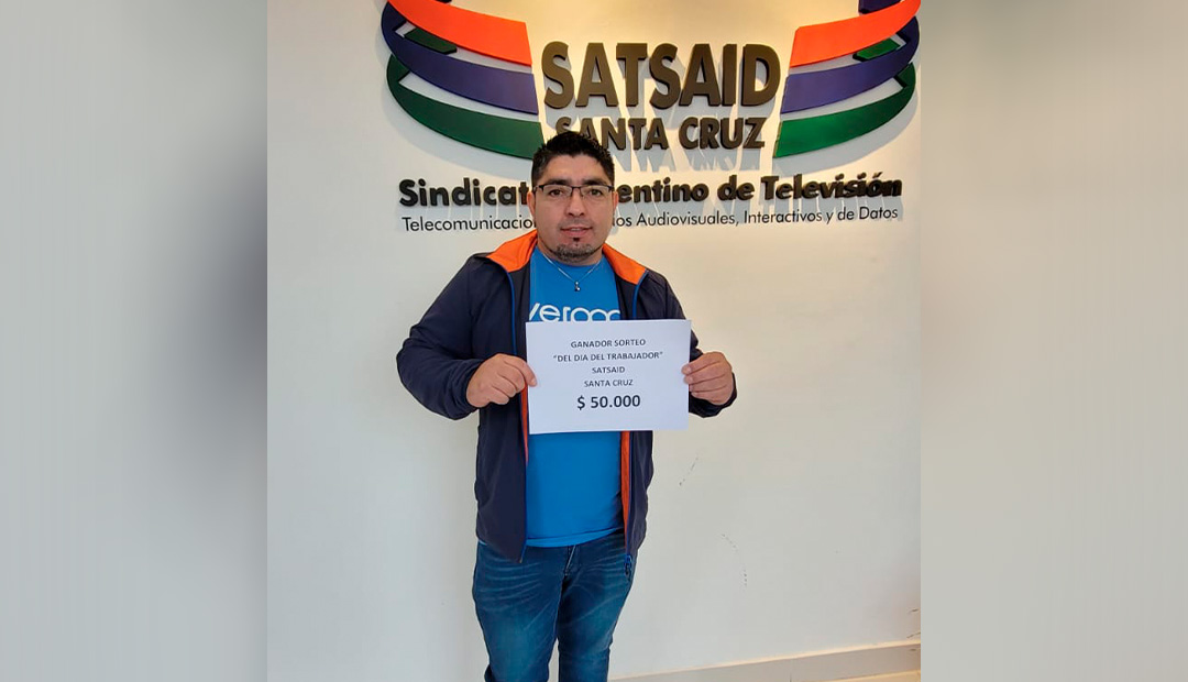 SANTA CRUZ: EL SATSAID SORTEÓ PREMIOS PARA SUS AFILIADOS POR EL DÍA DEL TRABAJADOR Y LA TRABAJADORA 