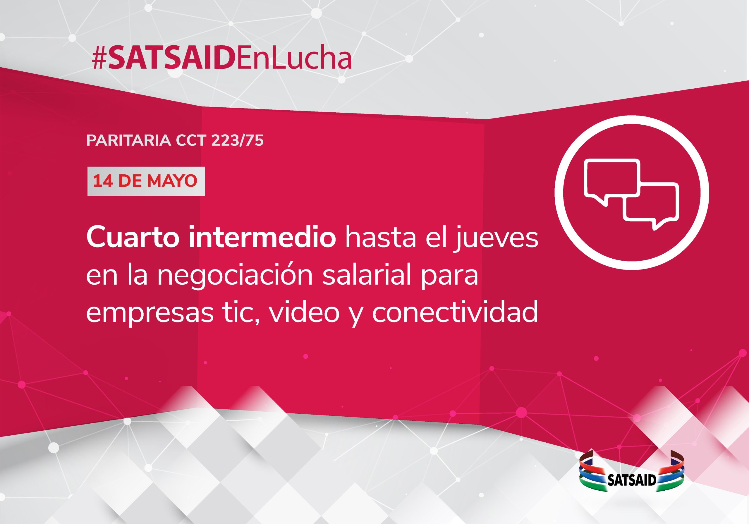 CUARTO INTERMEDIO HASTA EL JUEVES EN LA NEGOCIACIÓN SALARIAL PARA EMPRESAS TIC, VIDEO Y CONECTIVIDAD 